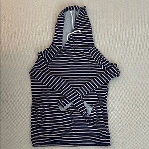 Striped Navy and Pink Hoodie